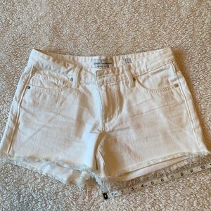 Lucky Brand White cut off shorts size 4/27